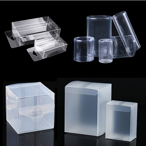 Custom OEM Clear Transparent Plastic Square Rectangle Shape Packaging Folding Boxes Container For Display