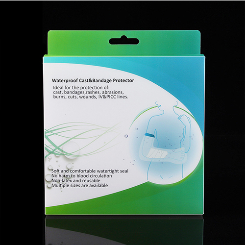 Wholesale customized PET PP plastic medical supplies folding coloured packaging box with hanging hole