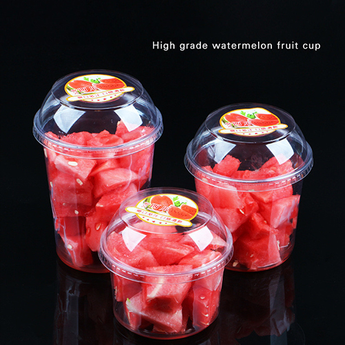Transparent disposable PET 12oz 16oz 24oz 32oz clear plastic fruit salad cup takeaway blister bowl with lid for display