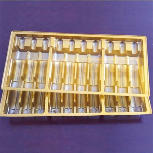 Customized transparent plastic Ampoule tray disposable medical vial box blister vial pack Medicine Blister Package Insert Tray for Pharmaceutical Vials