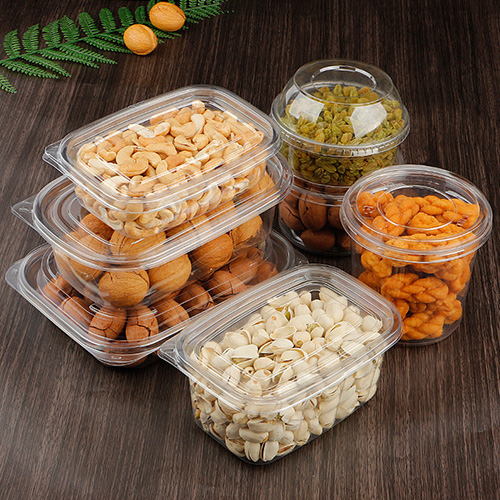 Wholesale Plastic Packaging Storage Container With Lids For Nuts Kernels Dry Fruit 