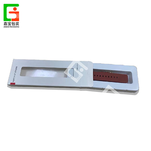 Custom watchband watch strap transparent blister packaging tray box