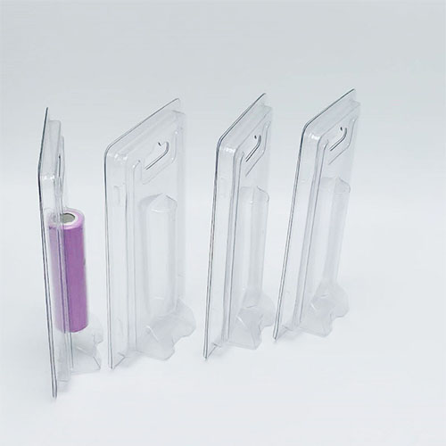 Cosmetic pencil lip balm lipstick transparent plastic blister packaging clamshell box tray