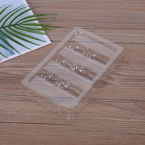 Custom cosmetics makeup products transparent blister packaging box insert tray