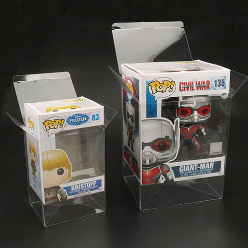 Wholesale 4 6 10 Inches Foldable Pop Protector 0.35 0.5mm Clear PET Box Plastic Case Funko Pop Protector