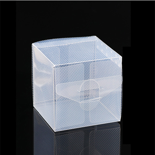 Custom PET twill frosted plastic boxes rectangle translucent PVC storage folding packaging box