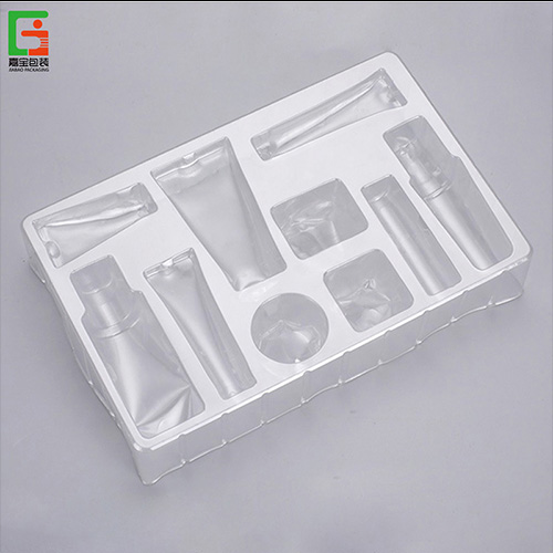 Customized transparent clear cosmetic makeup tools brow pen blister tray 