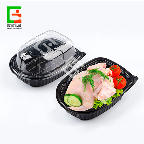 High Quality Disposable PP roast cook chicken takeaway plastic box