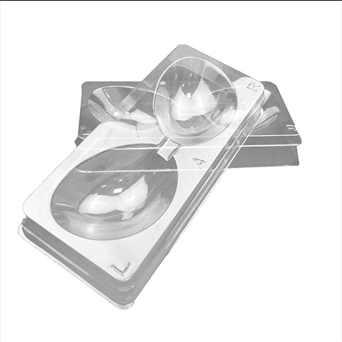 Manufacturer Custom High End PVC PET Transparent Clear Silicone Invisible Bra Blister Inner Tray Plastic Packaging Boxes