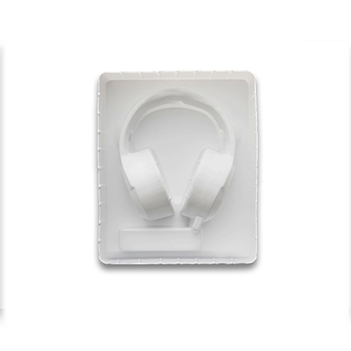 Custom white PP PET PS headphone blister tray 3C digital products plastic packaging