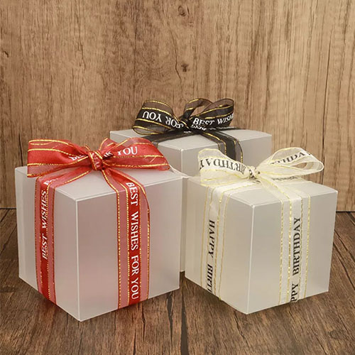 Translucent PP Frosted Twill Square Plastic Folding Box Packaging