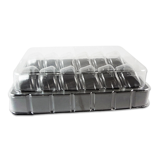 Custom PET Blister 12 Macaroons Packing Tray with Clear Lid