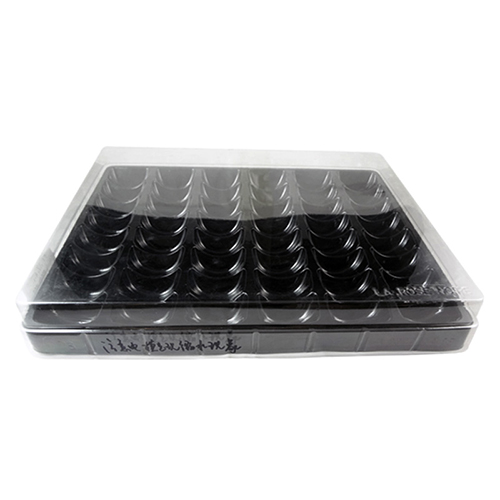 Custom PET Blister 48 Macaroons Packing Tray with Clear Lid