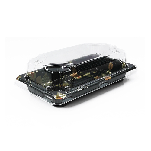 Disposable High Transparent and Anti-Fog PET Sushi Blister Packing Box sushi tray with lid
