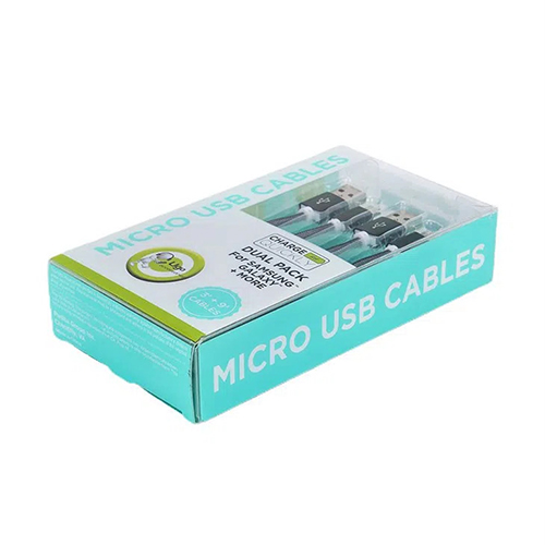 Factory Custom PVC PET Hanging Data USB Cable Plastic Packaging Box