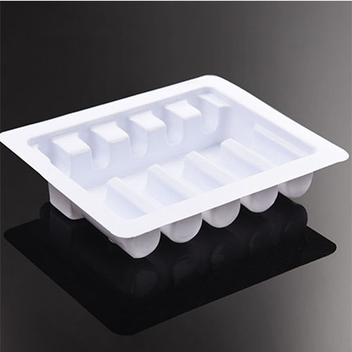 Custom Rectangle Medical Ampoule Bottle Plastic Blister Packaging Trays Plastic Boxes