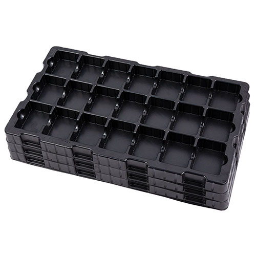 Anti- static ESD Electronic Components part Turnover Shipping Plastic Blister Tray Packaging