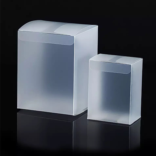 Custom PP frosted plastic boxes rectangle transparent plastic protector PVC storage folding packaging box